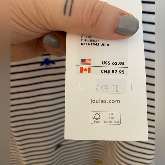 Joules Quarter Zip Sweater in Pip Print - Picture 5 of 7